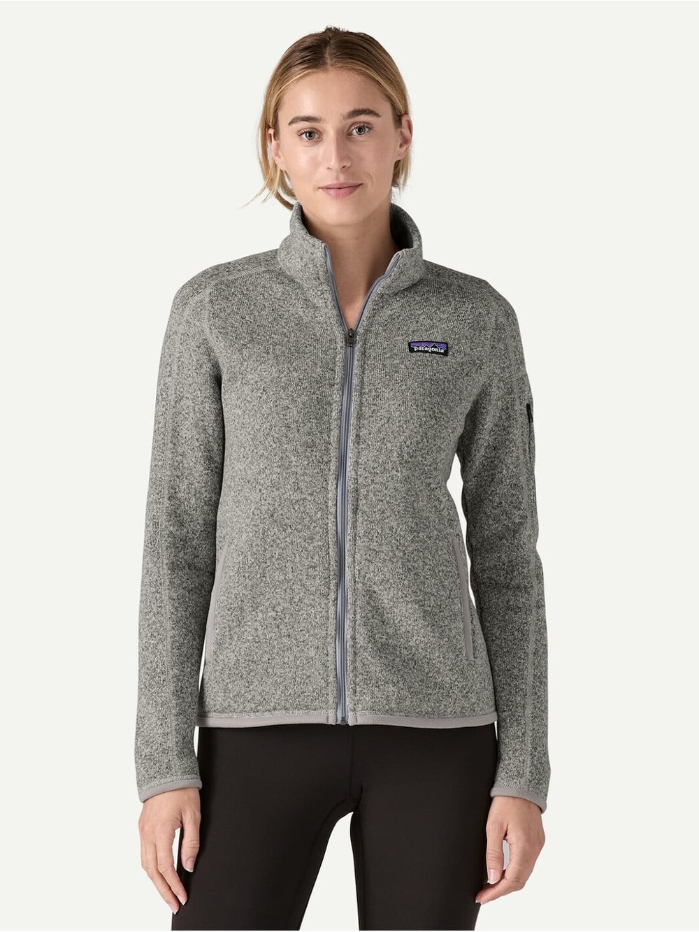 Patagonia Better Sweater Fleece Full Zip Jacket Size XS Birch White (light Gray)